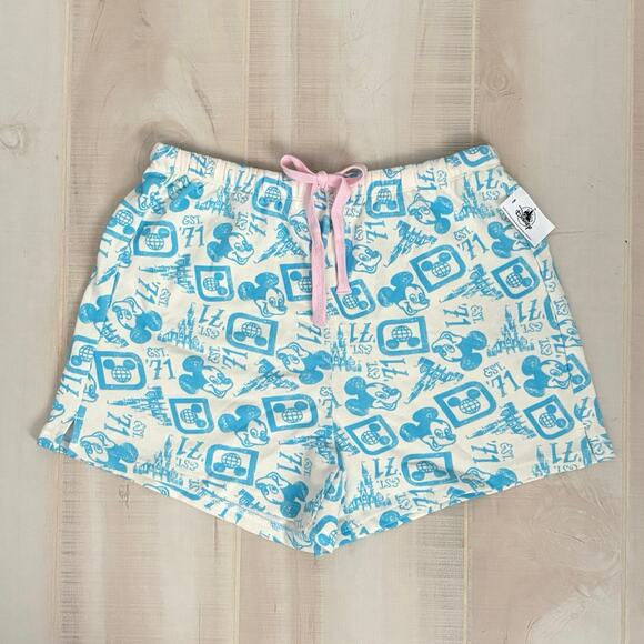 Disney Parks Pants - Disney Parks Mickey Mouse EST 71 Lounge Shorts Pajama Shorts Women’s Size Small